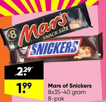 Big Bazar Mars of snickers aanbieding