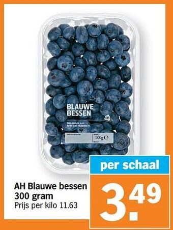 Albert Heijn Ah blauwe bessen aanbieding