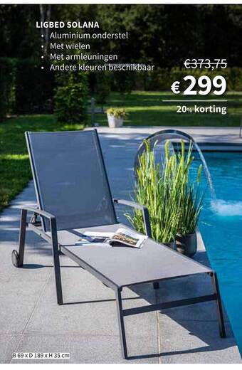 Horta Ligbed Solana aanbieding