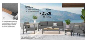 Horta Ginger Loungeset aanbieding