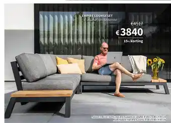 Horta Empire Loungeset aanbieding