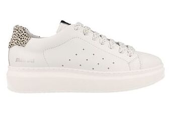Berca Shoes Maruti Sneaker Laag Dames Trend Dierenprint Clean White - Wit aanbieding