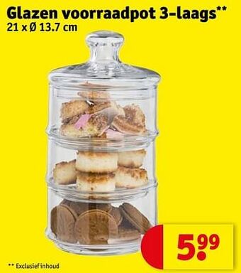 Kruidvat Glazen voorraadpot aanbieding