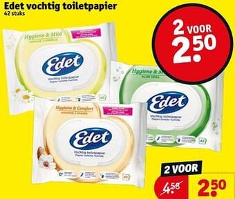 Kruidvat Edet vochtig toiletpapier aanbieding