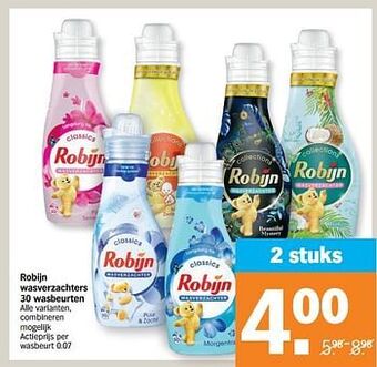 Albert Heijn Robijn wasverzachters aanbieding