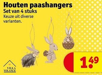 Kruidvat Houten paashangers aanbieding