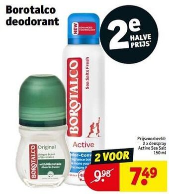 Kruidvat Deospray active sea salt aanbieding