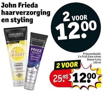 Kruidvat Frizz ease crème dream curls aanbieding