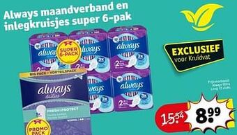 Kruidvat Always ultra long aanbieding