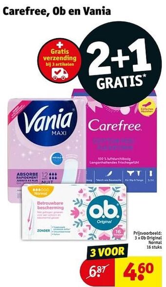 Kruidvat Ob original normal aanbieding