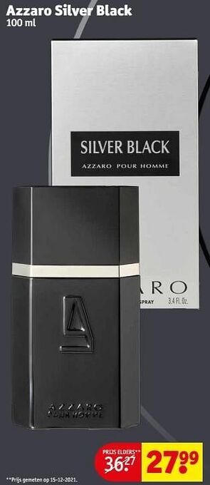 Kruidvat Azzaro silver black aanbieding
