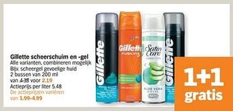 Albert Heijn Scheergel gevoelige huid aanbieding