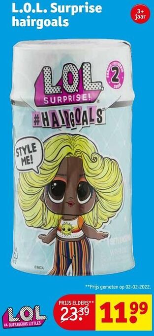 Kruidvat L.o.l. surprise hairgoals aanbieding