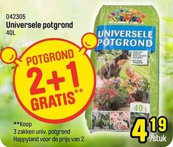 Happyland Universele potgrond aanbieding