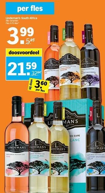 Albert Heijn Lindeman`s south africa aanbieding