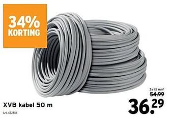 GAMMA Xvb kabel aanbieding