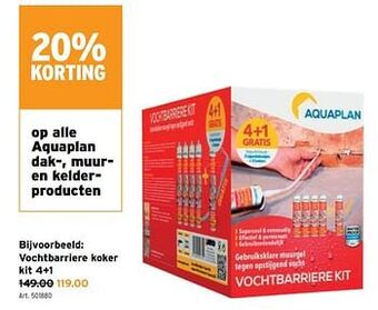 GAMMA Vochtbarriere koker kit 4+1 aanbieding