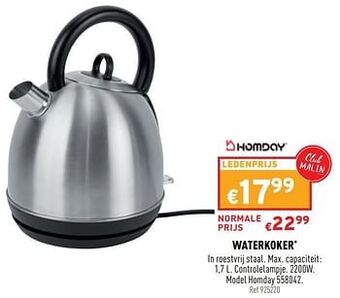 Trafic Waterkoker homday 558042 aanbieding