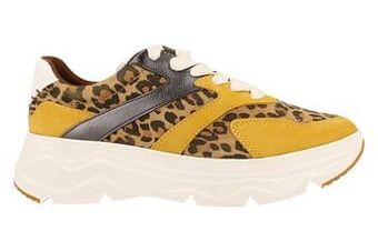 Berca Shoes S. Oliver Sneaker Laag Dames Chunky Trend Okergeel - Geel aanbieding