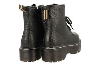 Berca Shoes Mode-Mania Bottine Dames Trend Print - Zwart aanbieding