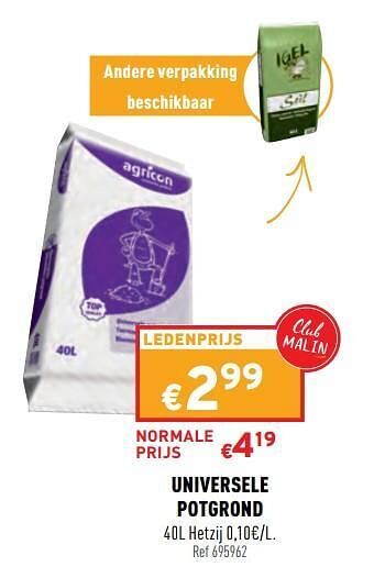 Trafic Universele potgrond aanbieding