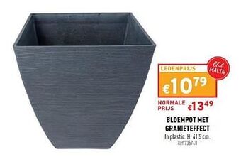 Trafic Bloempot met granieteffect aanbieding