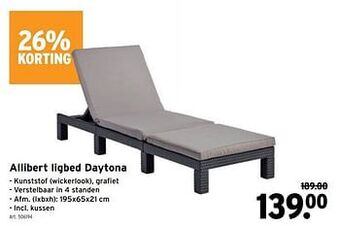 GAMMA Allibert ligbed daytona aanbieding