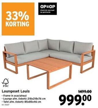 GAMMA Loungeset louis aanbieding