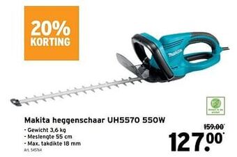 GAMMA Makita heggenschaar uh5570 550w aanbieding