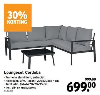 GAMMA Loungeset cordoba aanbieding