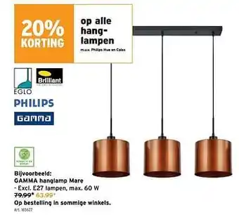 GAMMA Gamma hanglamp mare aanbieding