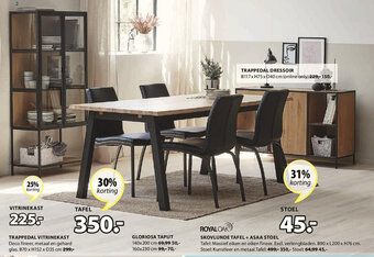 Jysk Trappedal Vitrinekast aanbieding