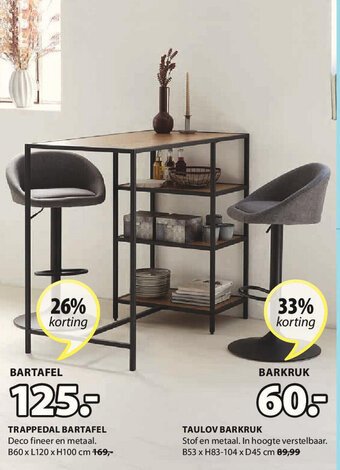 Jysk Bartafel aanbieding
