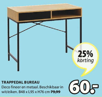 Jysk Trappedal Bureau aanbieding