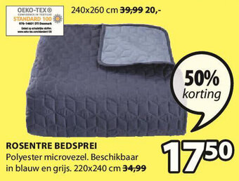 Jysk Rosentre Bedsprei aanbieding