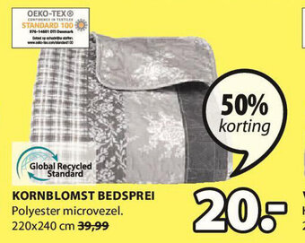 Jysk Kornblomst Bedsprei aanbieding