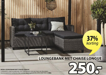 Jysk Mora Loungebank Met Chaise Longue aanbieding