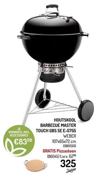 Houtskool barbecue master touch gbs se e-5755 weber