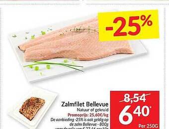 Intermarché Zalmfilet Bellevue aanbieding
