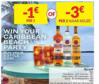 Intermarché Bacardi Rum aanbieding