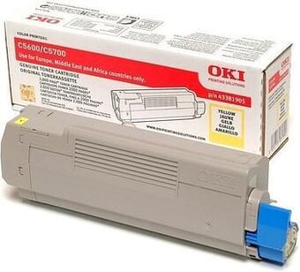 AUVA OKI 43381905 Toner - Geel aanbieding