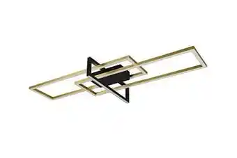 Zelfbouwmarkt Plafonnier Messing Mat Incl. 34w Led/ 3000k/ 3900 Lumen D100cm aanbieding