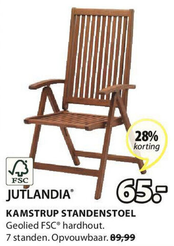 Jysk Jutlandia Kamstrup Standenstoel aanbieding