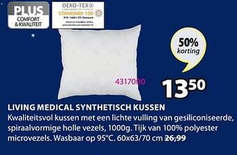 Jysk Living medical synthetisch kussen aanbieding