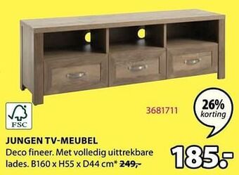 Jysk Jungen tv-meubel aanbieding