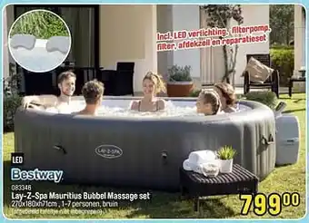 Happyland Lay-z-spa mauritius bubbel massage set aanbieding