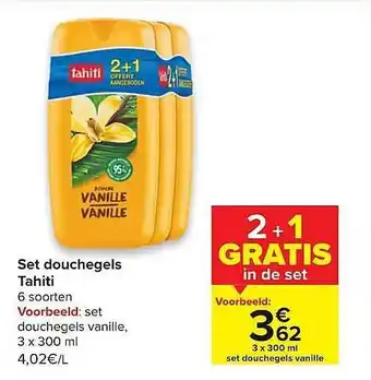 Douchegels Tahiti