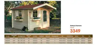 Fun Tuinhuis Charmonix aanbieding