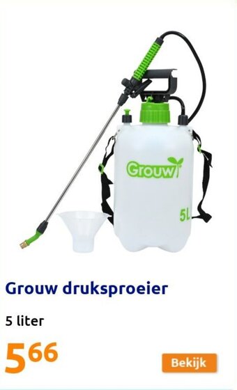 Grouw druksproeier