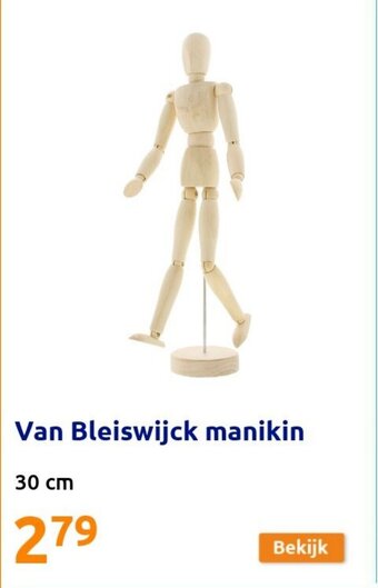 Action Van Bleiswijck manikin aanbieding